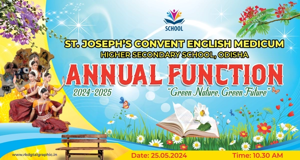 thumbnail Best Design of Annual Function Banner PSD Photoshop Template for Download